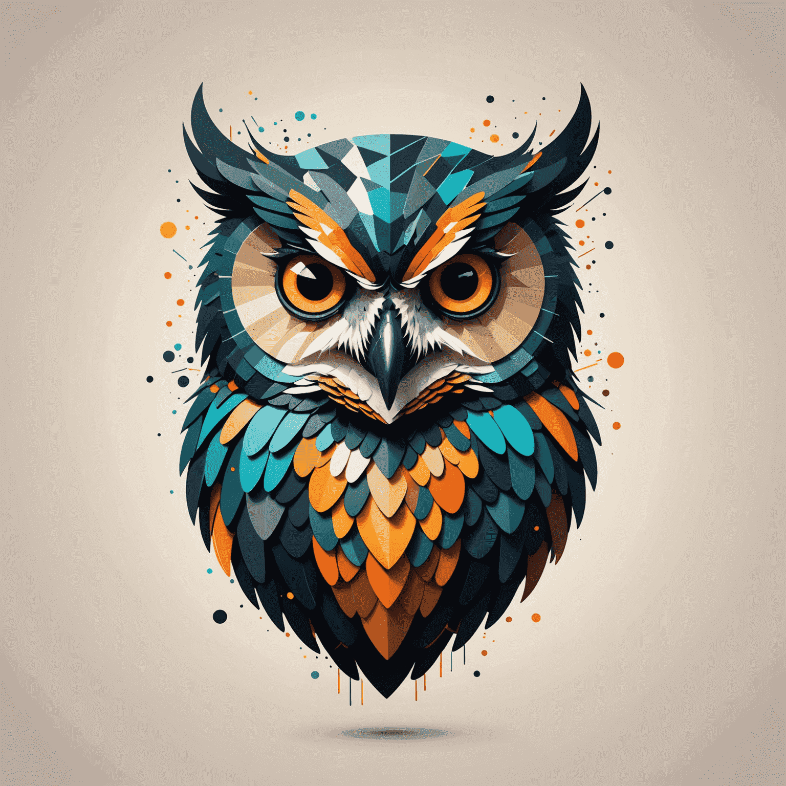 FirstLedger Web App Data Visualization Development Studio logo featuring an abstract owl design with data visualization elements