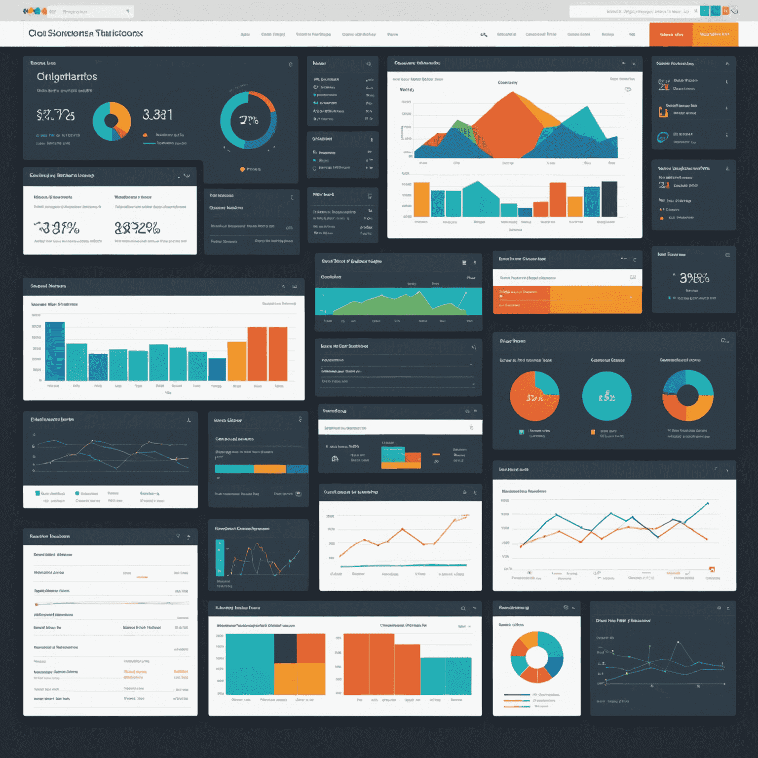 A series of before and after screenshots showing the transformation of cluttered data visualizations into clean, user-friendly designs. The image highlights improved color schemes, simplified layouts, and intuitive interactive elements.